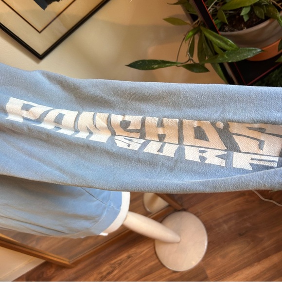 Pancho's Surf Shop Pismo Beach California Blue Graphic Sweatshirt Men's M - Picture 3 of 8
